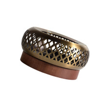 Support de théière chauffe-thé en acier inoxydable,-petit bronze