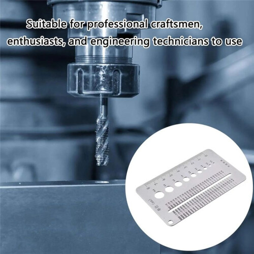 Bolt Screw Gauge Card Portable Crack Width Ruler Tools for Pros 0.1-1.7mm Metric Gaps Width Measuring Ruler 2