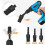 Right Angle Drill Attachment Set Flexible Drill Bit Extension 360 Rotatable 1/4 3/8 1/2" Impact Grade Socket Adapter 2