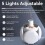 Camping Lantern with Hook, Waterproof LED Emergency Light - Solar Charging, Solar Lights 5 Light Modes 3