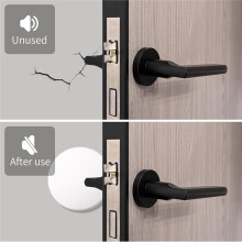 Türstopper - 8 cm Weiße Türstopper für die Wand (8er-Pack), Wandschutz und Stoßdämpfende Türgriffe