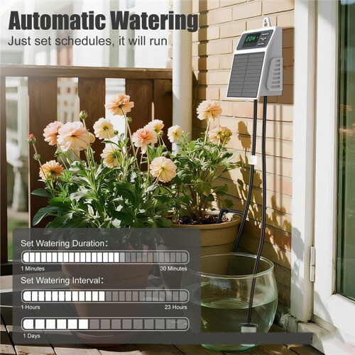 Solar Irrigation System for Garden Balcony Automatic Drip Irrigation System DIY Garden Watering System Drip Irrigation 2