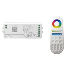 Dr03W Tuya Spi Wifi Rgb Led Controlador Dimmer Funciona con Alexa Home Wifi Control Inalámbrico para Tira de LED Rgb