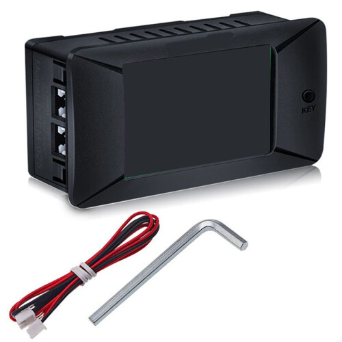 DC5-12V 100A Shunt Bulit-in  Digital Battery Tester Two-Way Ammeter Voltmeter Power  Watt Meter