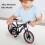 Modello MTB in lega per bambini, 21,5  8,5 cm, nero 8