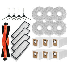 For Robot Vacuum X20 Pro / X20 Max / D102GL / D109GL Spare Parts Main Side Brush Hepa Filter Mop Pad Dust Bags