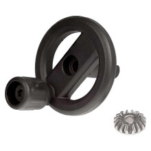 Handwiel en schuine tandwiel voor DW745 Type1/2, DW745-AR/B2 Type1 Zwart Plastic