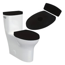 Juego de 2 piezas de asiento de inodoro suave y tapa de cisterna