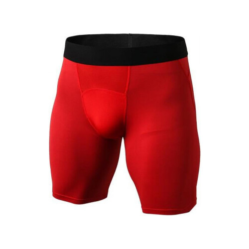 Men's Sport Performance Boxer Brief Underwear Compression Shorts