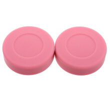 Pink PVC Street Hockey Puck Set for Playing Stable Material Versatile Use 2 Pcs