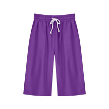 Bermuda da donna estivi tinta unita Five Points in cotone e lino, viola