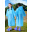 Barnas EVA-regnponcho med ensfarget knapp 2