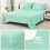 Mint Green Twin XL Seersucker Comforter Set 5-Piece 7