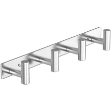 1 paquete de perchero de pared para sombreros y abrigos - 4 ganchos para batas, bolsos, llaves y toallas - Organizador de toallas para baño -