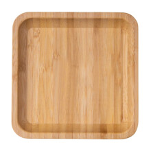 Plateau apéritif carré en bambou, plateau de service en bois écologique, surface sans échardes, organisateur de comptoir de cuisine, présentoir