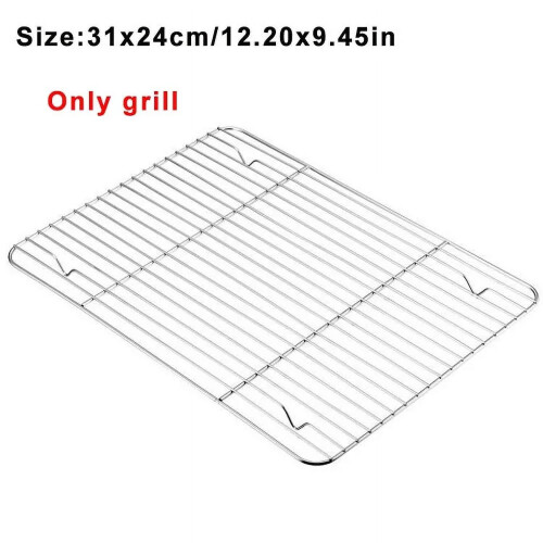 Stainless Steel Rectangular Baking Pan 23cm