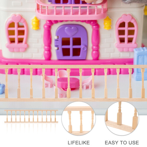 Mini fence handrail for house decoration 1:12 2