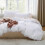 Set copripiumino matrimoniale bianco, 3 pezzi, prelavato 1