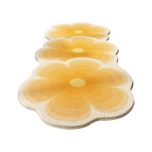 Gradient Yellow Flower Rug – Bright and Cheerful for Home Decor 1