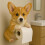 Hundeformet toiletpapirholder vægmontering 1