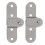 Vintage iron hinges 2 pcs 3.1 x 1.3 x 0.1 in 4