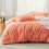 Coral Orange Floral Comforter Set Twin/Twin XL 2-Piece 1