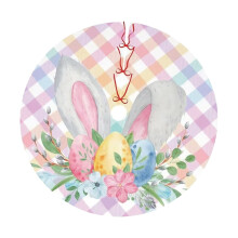 Paasversieringen, schattig paashaasje, ei, lenteboomrok, feestelijke lentesfeer, paasfamiliebijeenkomst, paasfeestboomrok (90 cm)