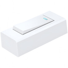 Interrupteur simple blanc à clapet pour chambre à coucher (1 pièce)