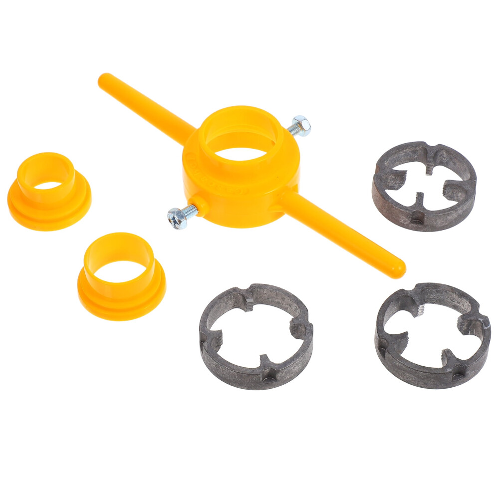1 Set Threader Kit Manual Threading Tool Set Round Die Set Convenient Tool Set Die Set Manual Hand Tool For Home And Industrial Plumbing Projects 9104899810779