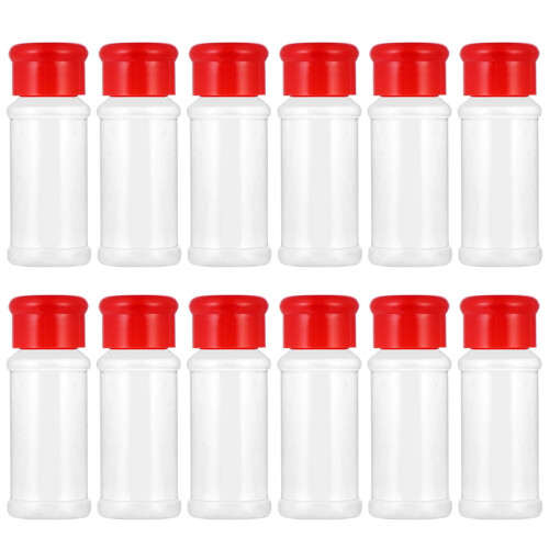 KALLORY Röda Kryddshakerflaskor 12-pack