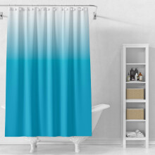 Sonderangebot! Grauer Duschvorhang mit sanftem Wasserstrahl, 180 x 180 cm, inklusive Haken, Badezimmer-Deko-Set