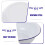 Worgeous2Pcs Σμάλτο Μπολ Μεγάλα Λευκά Σμάλτο Μπολ Ανάμειξης με Κόκκινο Χείλος Vintage 7