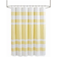 Cortina de ducha tipo gofre para spa, tela con paneles y tecnología 3M Scotchgard para el control de la humedad, decoración moderna para el baño,