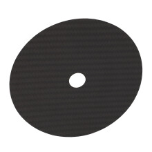 Tappetino di taratura Hi-Fi in fibra di carbonio con bassa distorsione per lettore CD Nero 75mm