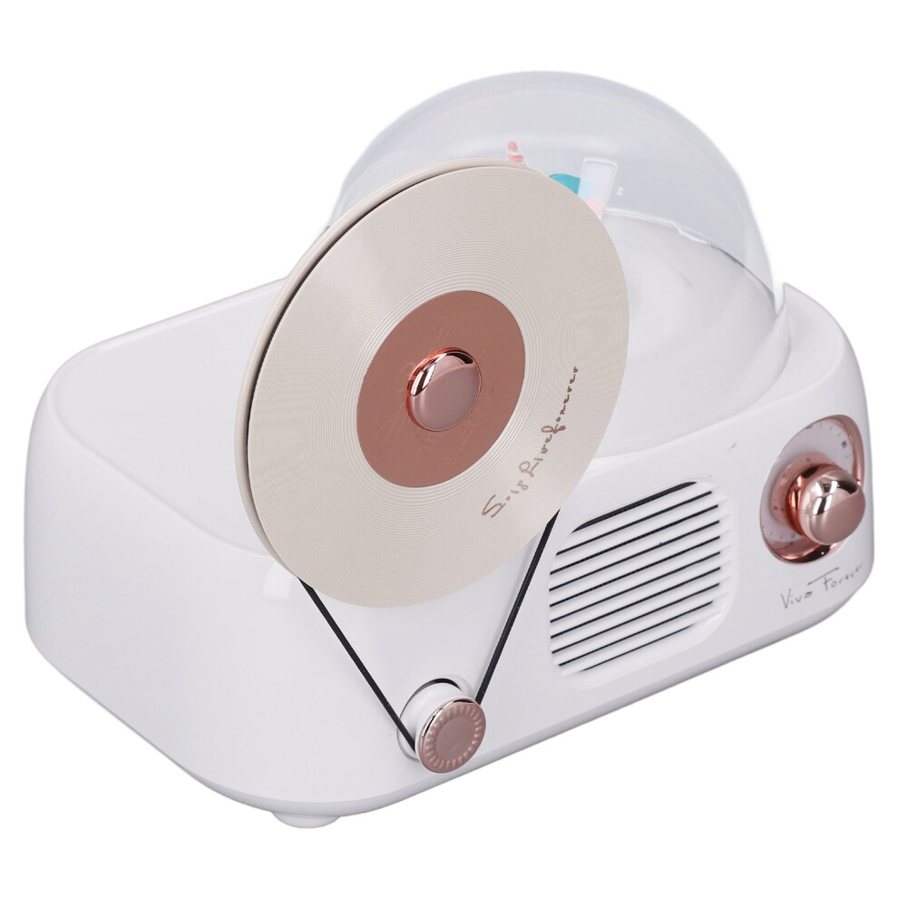 Retro Bluetooth Speaker With 3W, 150X103x125mm, Light/White 4931384381460