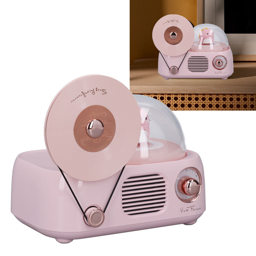 Retro Bluetooth Speaker With 150X103x125mm, 8H Play Light/Pink 7901384381484