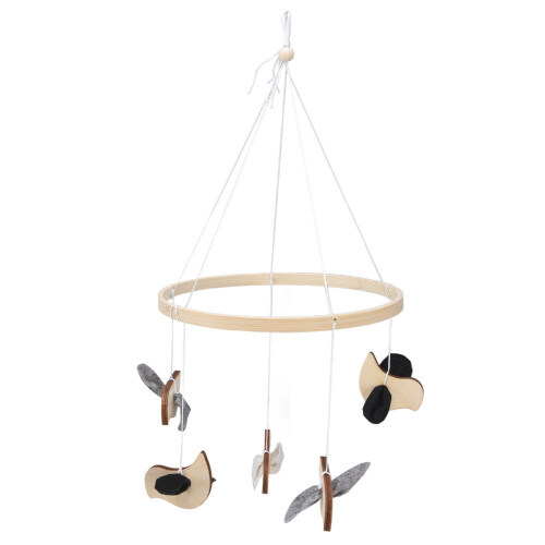 Windspiel aus Holz mit Tiermotiven für Wohnzimmer oder Garten 1