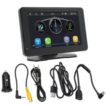 Reproductor MP5 para Coche Portátil de 7" con Pantalla CarPlay/para Android Auto, Control Central Inalámbrico