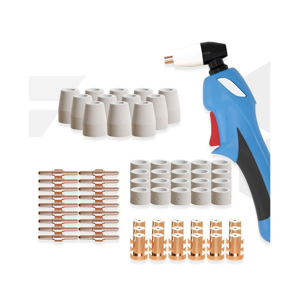 100Pcs Plasma Cutting Tip Electrode & Nozzle Kits Consumables Accessories For Pt31 Cut40 50 55 Plasma Cutter Tools 4852537328197