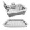 Kitchen Foldable Dish Rack Storage Water Leakage Plastic Tableware Bowl Dinnerware Drain Bowl Tray Home Drying Rack 2