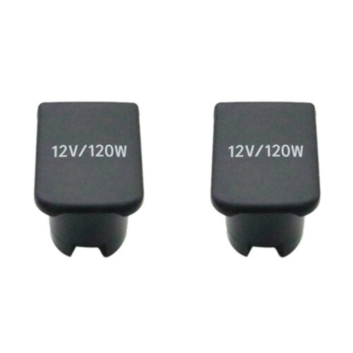 2X Car Inner Rear Cigarette Lighter Panel Base Cover Power Socket Cap for  Prado LC150 2010-2017 85535-50020