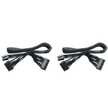 2X 18 P + 10 PIN to 24 PIN Board Cable Replacement for EVGA Supernova 650 750 1000 G2 G3