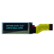 0.91 Inch OLED Screen Word 12pin 128X32 Dot Matrix Screen Drive SSD-1306 Serial Port OLED Screen