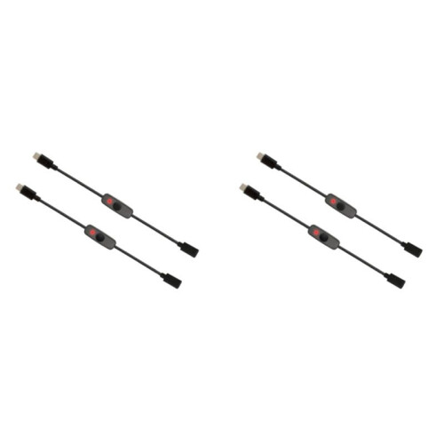 Power  USB Type C with Indicator Light Male to Female USB-C Extension Cable  for Raspberry Pi 4B 4 Pcs 1