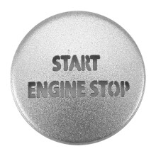 Engine Start Stop Push Button Sticker Cover for LR4 4 & Sport 2010-2013, Silver