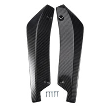 2 X PáRa-Choques Traseiro de Fibra de Carbono Do Carro Protetor Divisor de LáBio