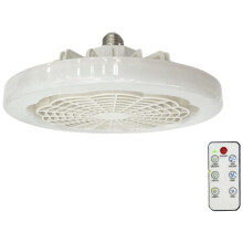 Ventilador de Techo E27 con Luz y Control Remoto, Luz de Ventilador Inteligente, Ventilador de IluminacióN, LáMpara de Ventilador de Techo LED para