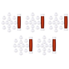60 Pieces Pen Bushings White Pen Bushings Non-Stick Durable Pen Bushings Synthetic Bushings for CA Finishing Pen Turning
