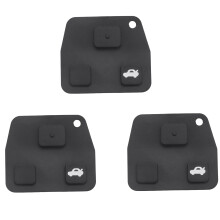 3X 3 Buttons Remote Key Repair Kit Case Fob Button Pad Rubber for Avensis
