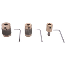3 Stücke Schleifkopf 1 Zoll 3/4 Zoll 1/4 Zoll Messingkern Standard Körnung Glasmalerei Schleifkopf für Glas Stein